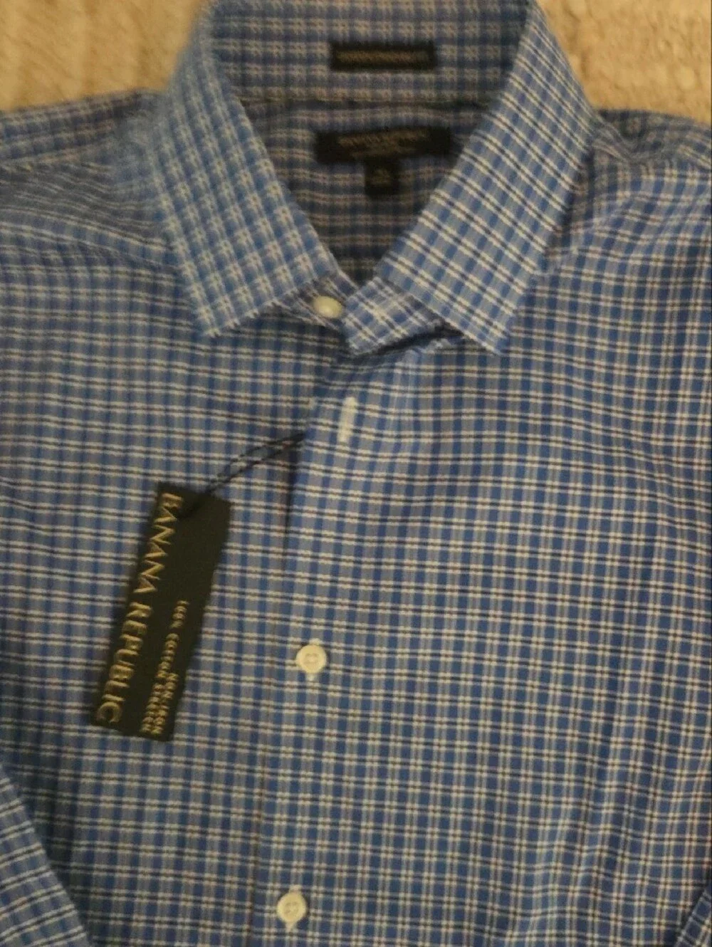 NWT Banana Republic Camden Standard Fit Non-Iron Stretch Dress Shirt - Men's M